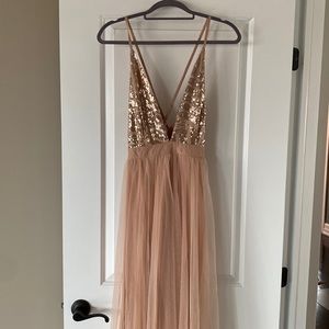 Rose Gold Prom Dress- Boutique 1861